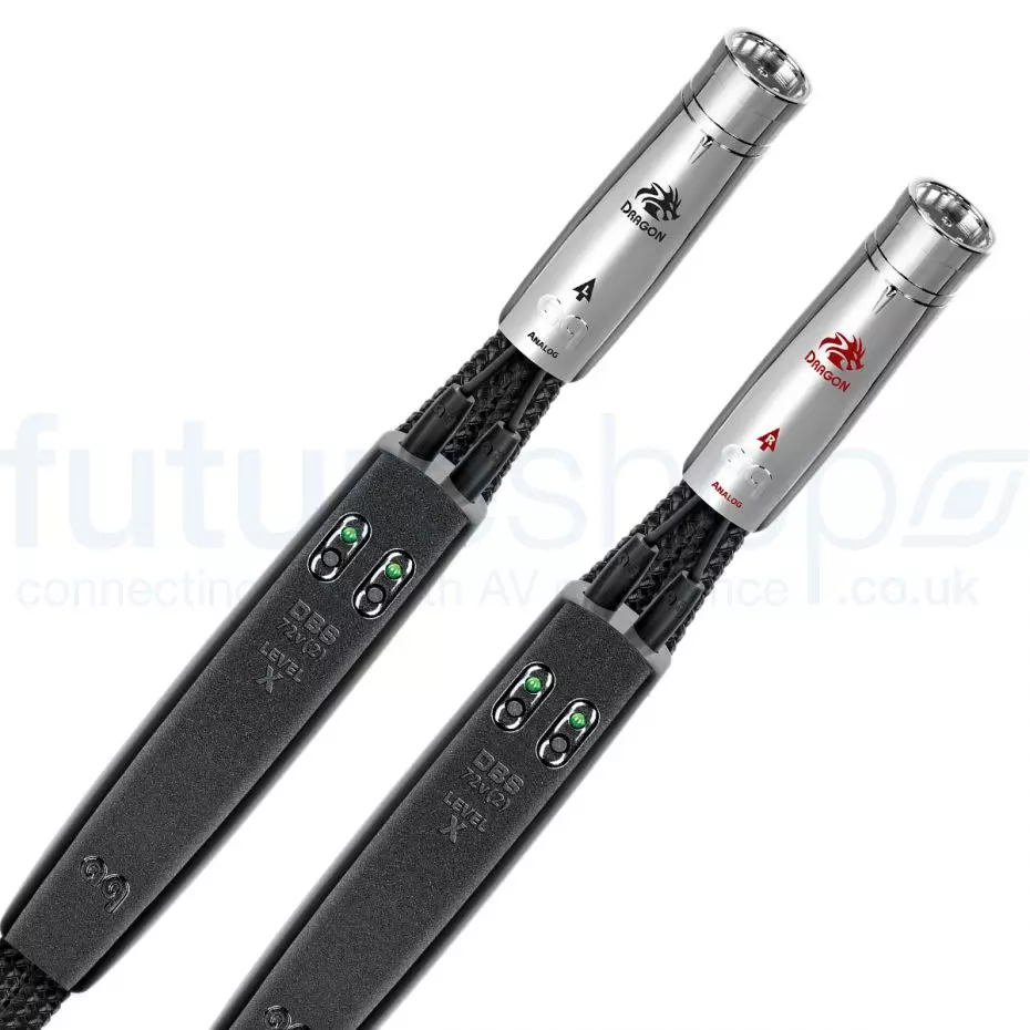 AudioQuest Dragon 2 XLR to 2 XLR Audio Cable Pair