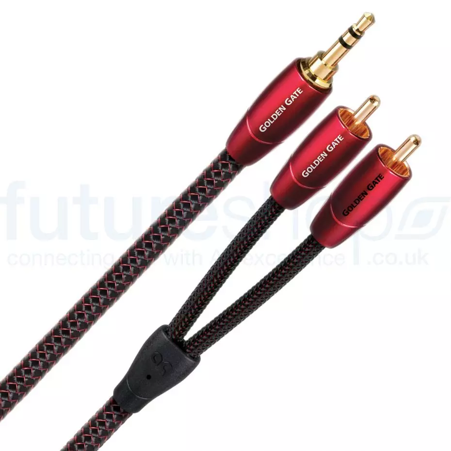 Tak　audioquest GoldenGate 3.5mm0.6m AudioQuest Golden Gate .6m (1.96 ft.) 3.5mm to 3.5mm Analog