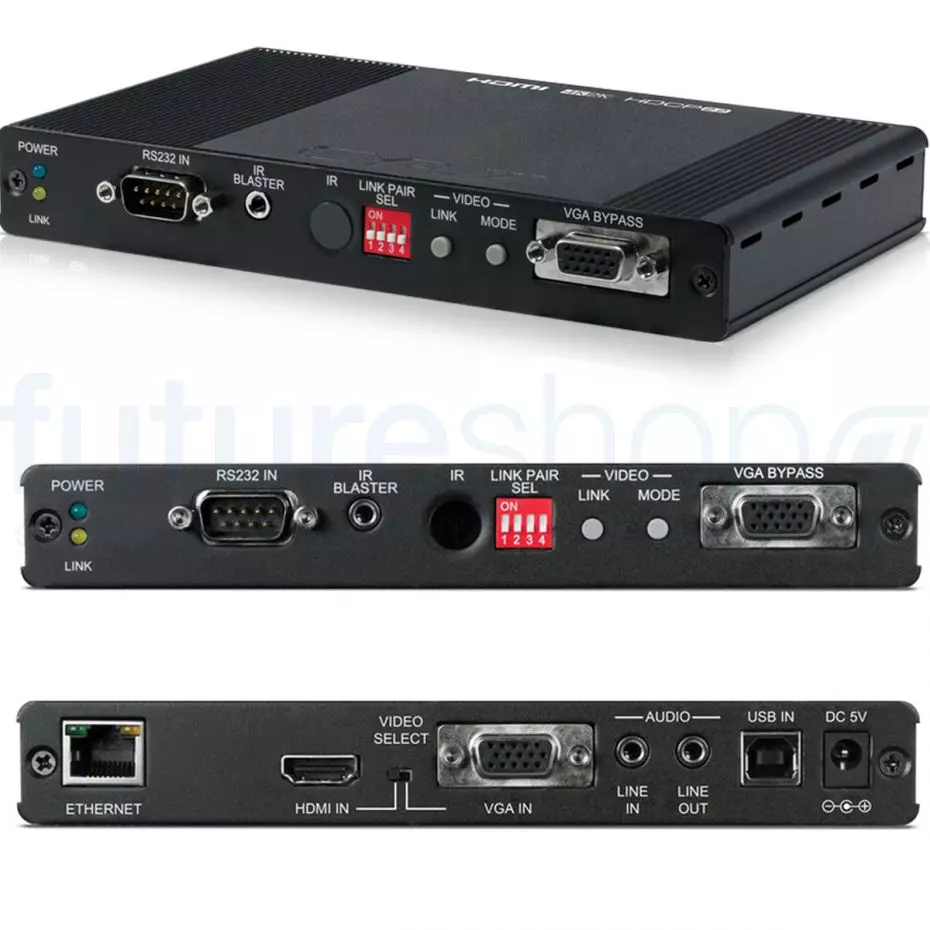 USB C To VGA HDMI Adapter, 4 In 1 USB 3.0 Hub Type C To VGA HDMI 4K UHD Converter Adapter Compatible With Laptops, MacBook Pro/Air/iMac, Dell HP Spectre, Samsung S8/S9, Huawei