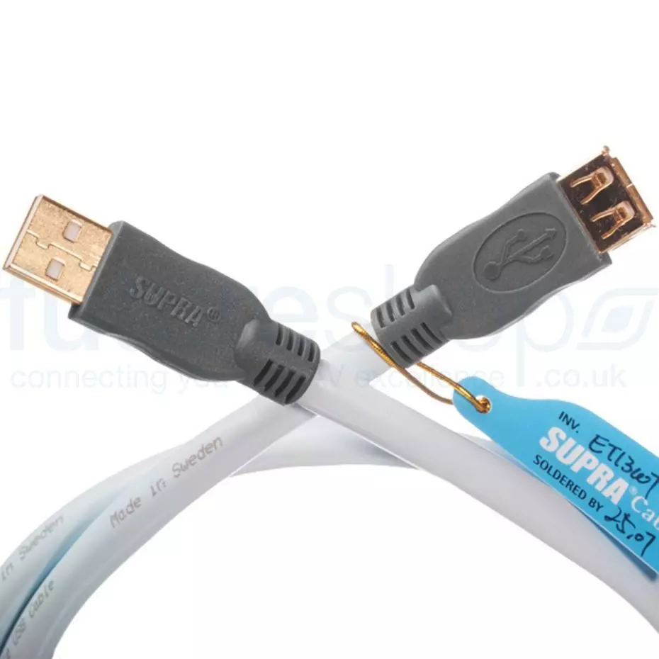 Supra USB 2.0 Type A (Male) to Type A (Female) Cable 1m