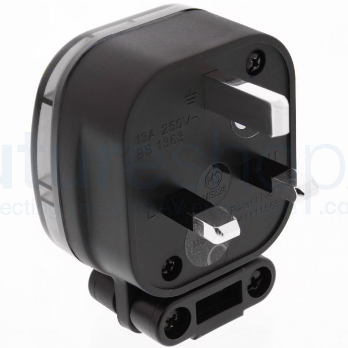 MS HD Power Audio Quality 13A UK Plug Silver - MS328S