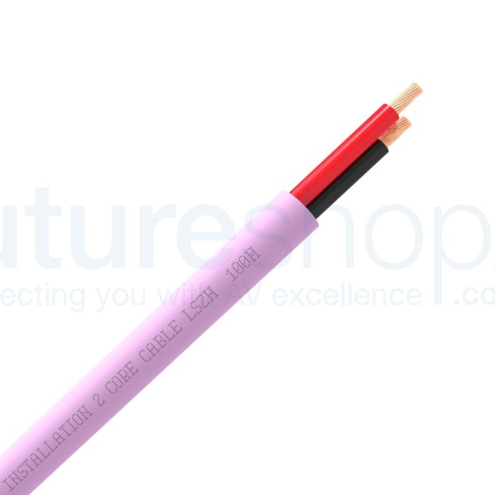 QED QX16/2 2 Core Speaker Cable Pink (LSZH)