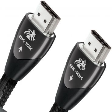AUDIOQUEST HDM48PEA300 Pearl 48 3m HDMI High Speed Cable with Ethernet  Connection - Black/White