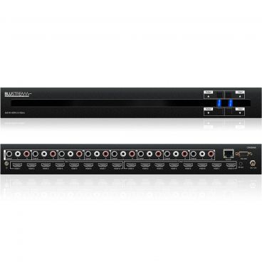 Blustream CMX88AB Contractor 8x8 HDMI2.0 4K HDCP2.2 Matrix with Audio Breakout, EDID Management and Web-GUI