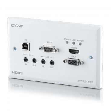 CYP IP-7000TXWP HDMI or VGA Video Wall plate Transmitter (4K) over IP/CEC/PoE