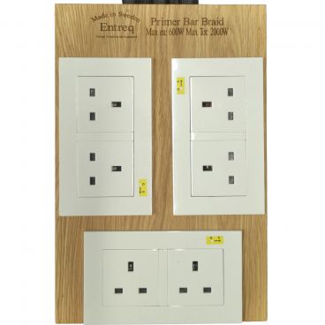 Entreq x QSA Yellow Primer Braid Power Bar Distribution Block - Special Offer