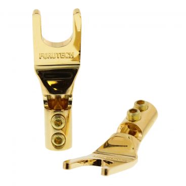 Furutech FP-201 Gold High Performance Audio Spade Terminals - Pack of 4