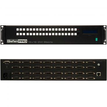Gefen GEF-DVI-16416-PB 16x16 DVI Matrix with Front Panel Push Button Control