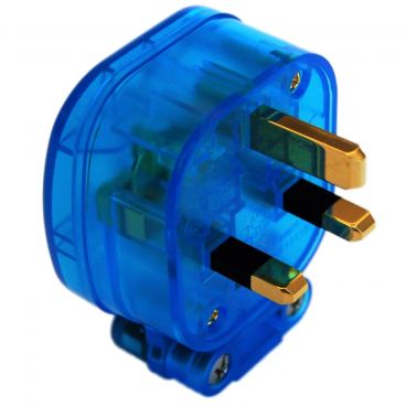 MS HD Power 'The Blue' 13A UK Plug Gold - MS328GK