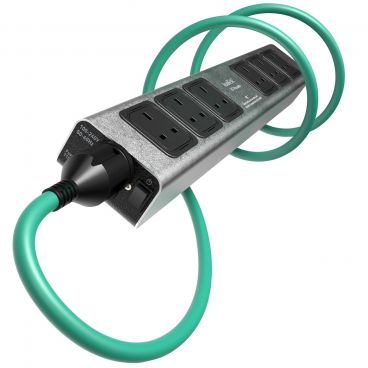 IsoTek V5 Polaris 6-Way Distribution Block W/ 4 x Initium Power Cables - Special Offer Bundle