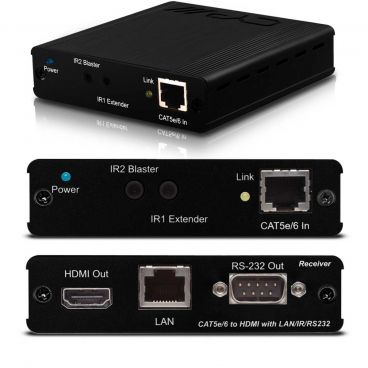 CYP v1.4 HDMI over Single CAT5e/6 HDBaseT 5Play, 1 x Lan, PoE Receiver (up to 100m)