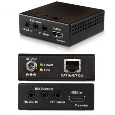CYP HDMI over Single CAT HDBaseT LITE Transmiter with PoC and 2-Way IR (up to 60m)