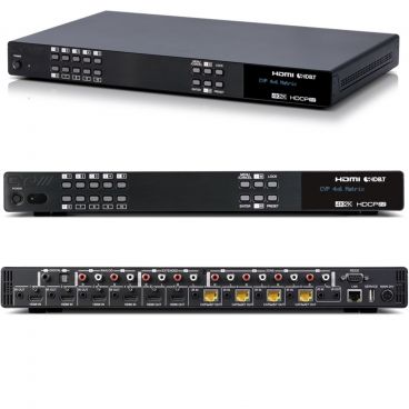 CYP 4x6 HDMI HDBaseT Matrix with Audio Matricing (4K, HDCP2.2, HDMI2.0, PoH, LAN, OAR, 100m)