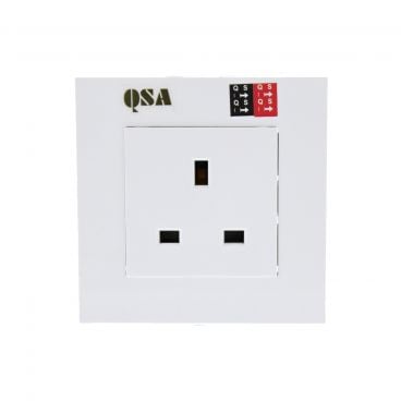 Quantum Science Audio (QSA) Red-Black High-End Single-Socket Wall Plate
