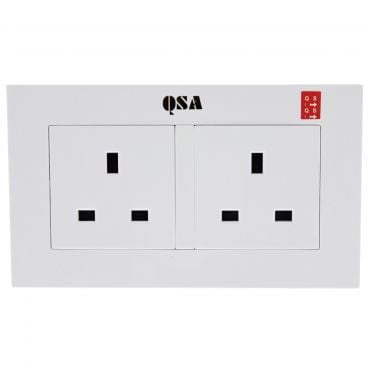 Quantum Science Audio (QSA) Red High-End Double-Socket Wall Plate