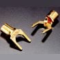 Furutech FP-203 Gold High Performance Audio Spade Terminals - Pack of 4