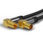 GB Quad Shielded Coaxial 90° TV Aerial Cable 