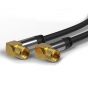 GB Quad Shielded Coaxial 90° Satellite Cable 