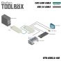 Gefen GTB-USB2.0-4LR-BLK USB 2.0 LR 4-Port Extende