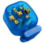 MS HD Power 'The Blue' 13A UK Plug Gold - MS328GK