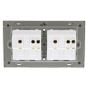Quantum Science Audio (QSA) Violet Mid-Level Double-Socket Wall Plate