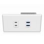 Blustream UEX3D-WP-EU USB 3.2 Gen1 HDBaseT™ Extender EU Wall Plate Device