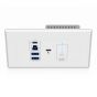 Blustream UEX3H-WP-EU USB 3.2 Gen1 HDBaseT™ Extender EU Wall Plate Host 