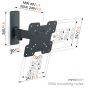 Vogels QUICK Full-Motion TV Wall Mount - Small