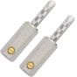 Wireworld Silver-Plated 4mm Banana Plugs - 2 Pack