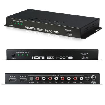 CYP HDMI Audio De-embedder (up to 7.1) with built-in Repeater (4K, HDCP2.2, HDMI2.0)