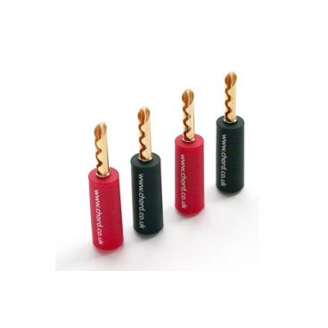 Chord 4mm Banana Plugs - 4 Pack Kit