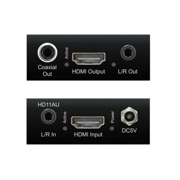 Blustream HD11AU HDMI Audio Embedder / De-Embedder - Front & Back