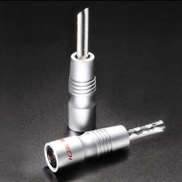Furutech FP-200B Rhodium Banana Connector - Pack of 2