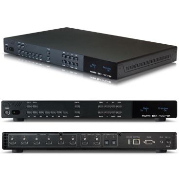 CYP 6x2 HDMI Switch with Audio De-Embedding (4K resolution support & HDCP2.2)