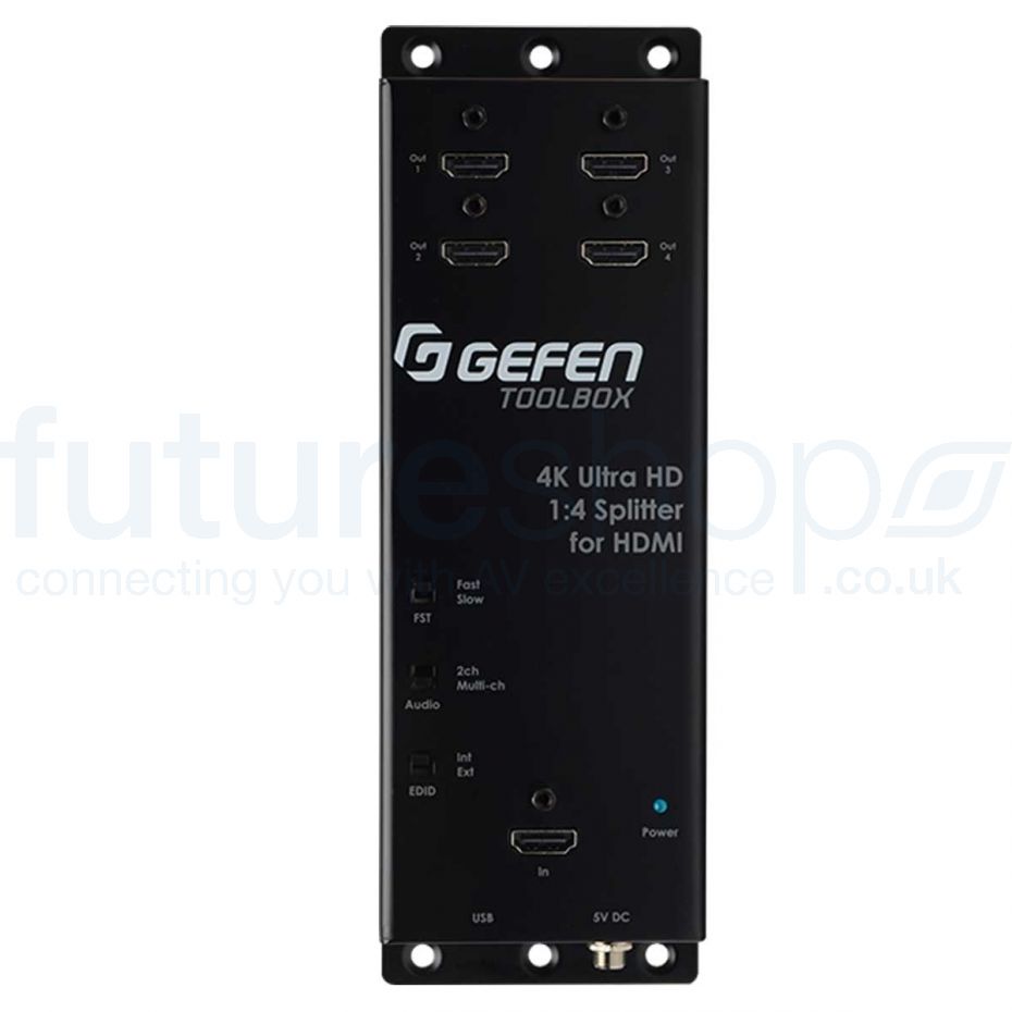 Gefen GTB-HD4K2K-144C-BLK 4K Ultra HD 1:4 Splitter for HDMI