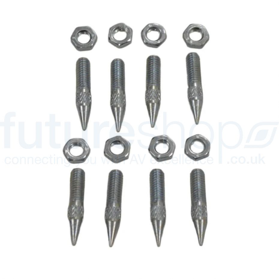 Atacama M6 CARPET SPIKES C/W lock nuts - Set 8