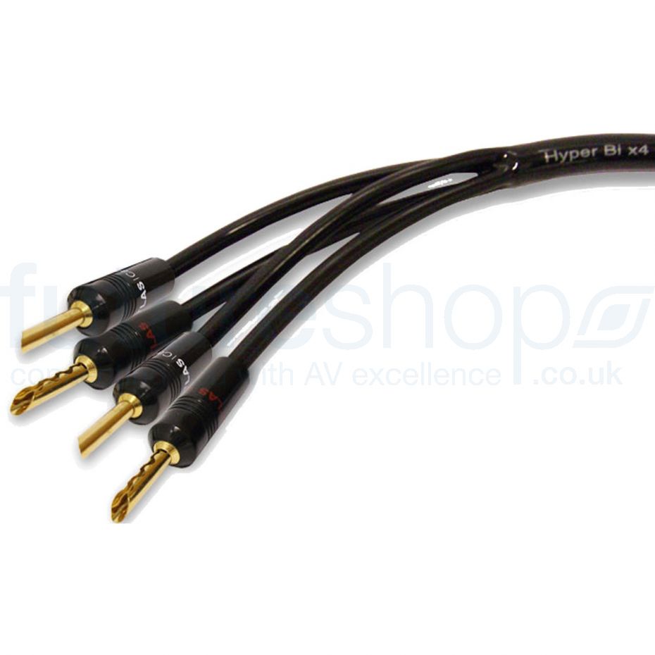 Atlas Hyper Bi-Wire Speaker Cable - 1.5m Pair - Spade to Spade Ex Demo