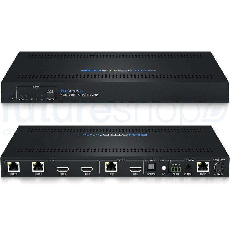 Blustream SW41HDBT 4-way HDBaseT and HDMI Input Switch