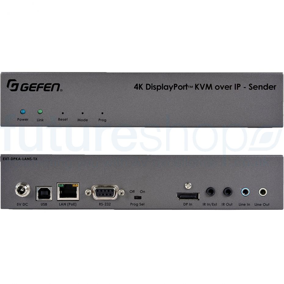 Gefen EXT-DPKA-LANS-TX 4K DisplayPort KVM over IP - Sender Package