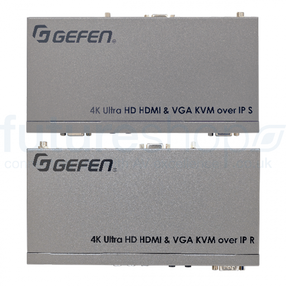 Gefen EXT-UHDV-KA-LANS-RX 4K Ultra HD HDMI and VGA KVM over IP 