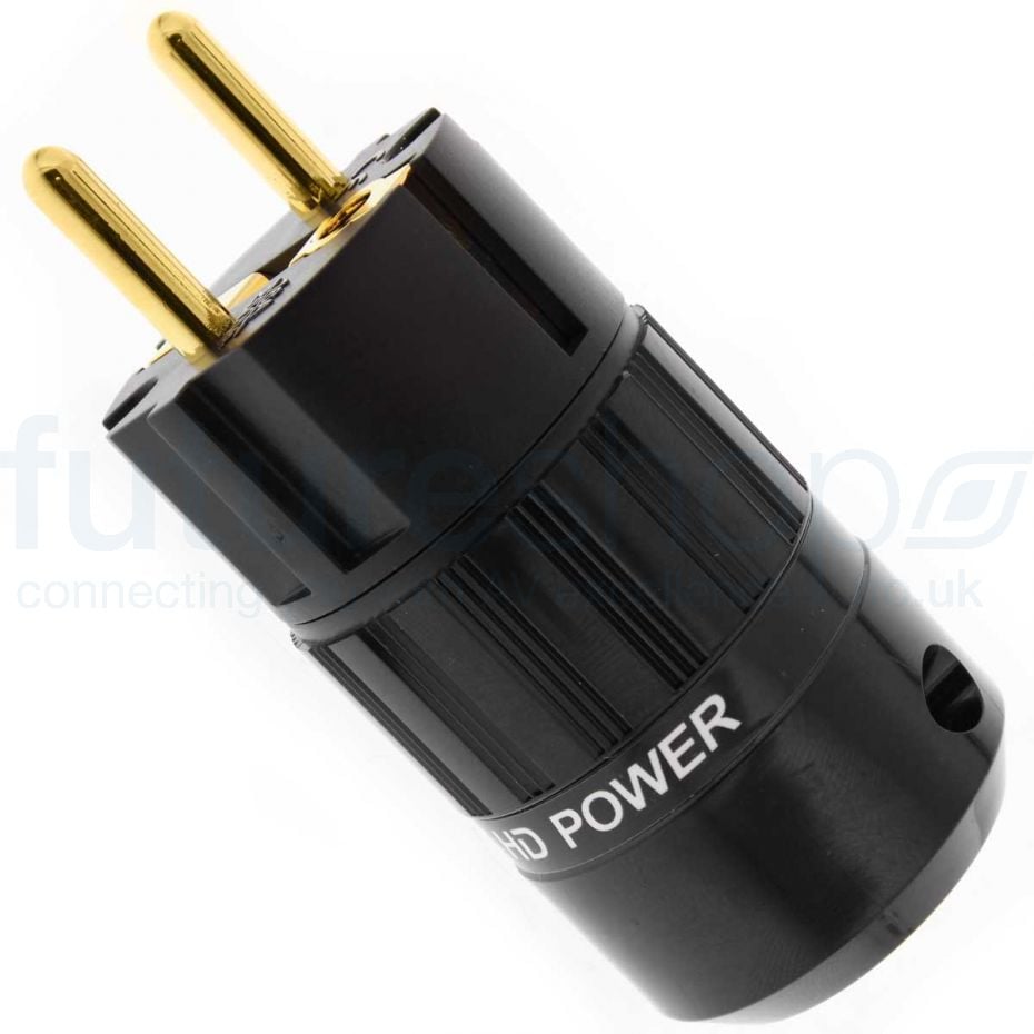 MS HD Power Audio Quality EU Schuko Plug Gold - MSGPG
