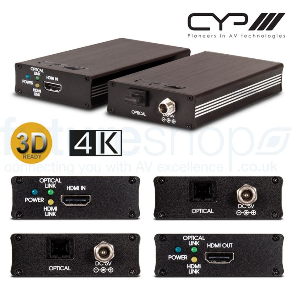 CYP PRO-HDMIFO-4K HDMI to Optical Transmitter & Receiver kit (4K Resolution Support)