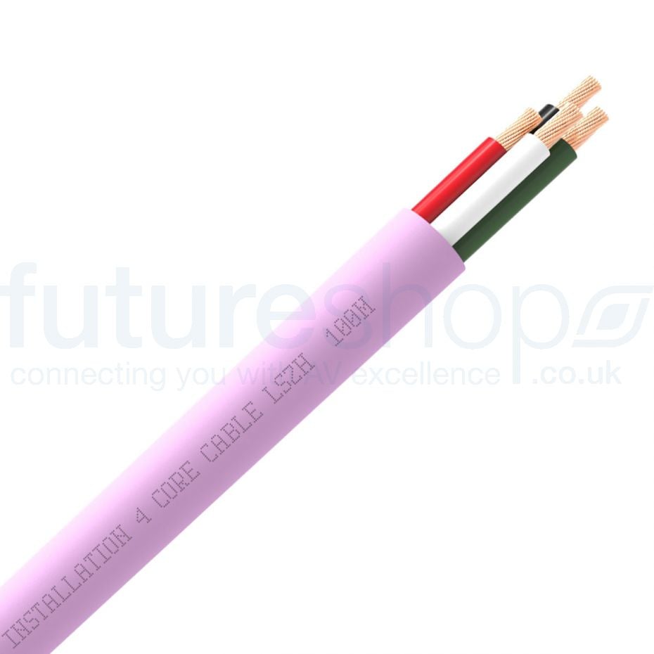 QED QX16/4 4 Core Speaker Cable Pink (LSZH) - Custom Length