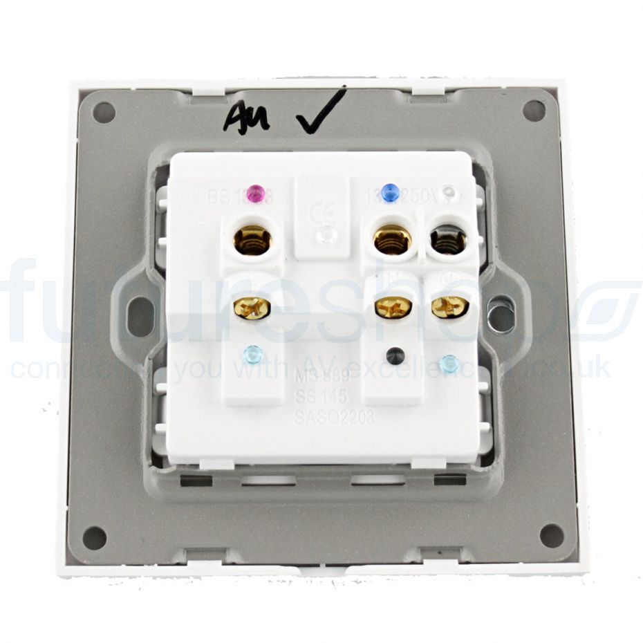 Quantum Science Audio Gold Extreme Level SingleSocket Wall Plate