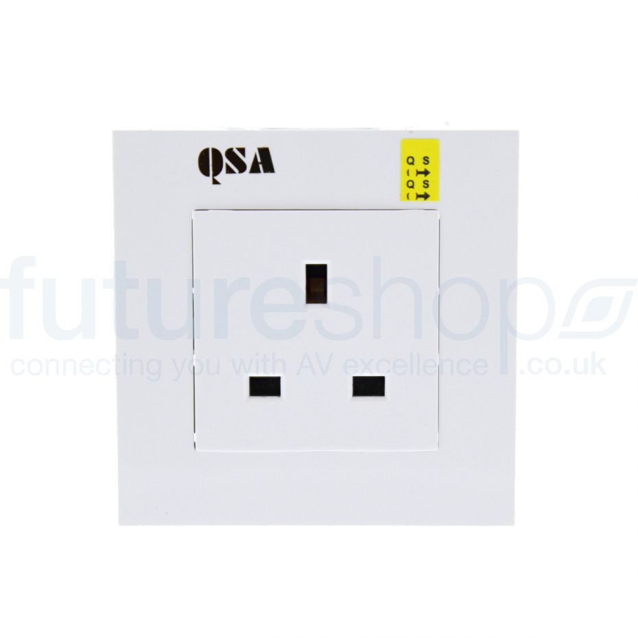 Quantum Science Audio (QSA) Yellow Entry-Level Single-Socket Wall Plate