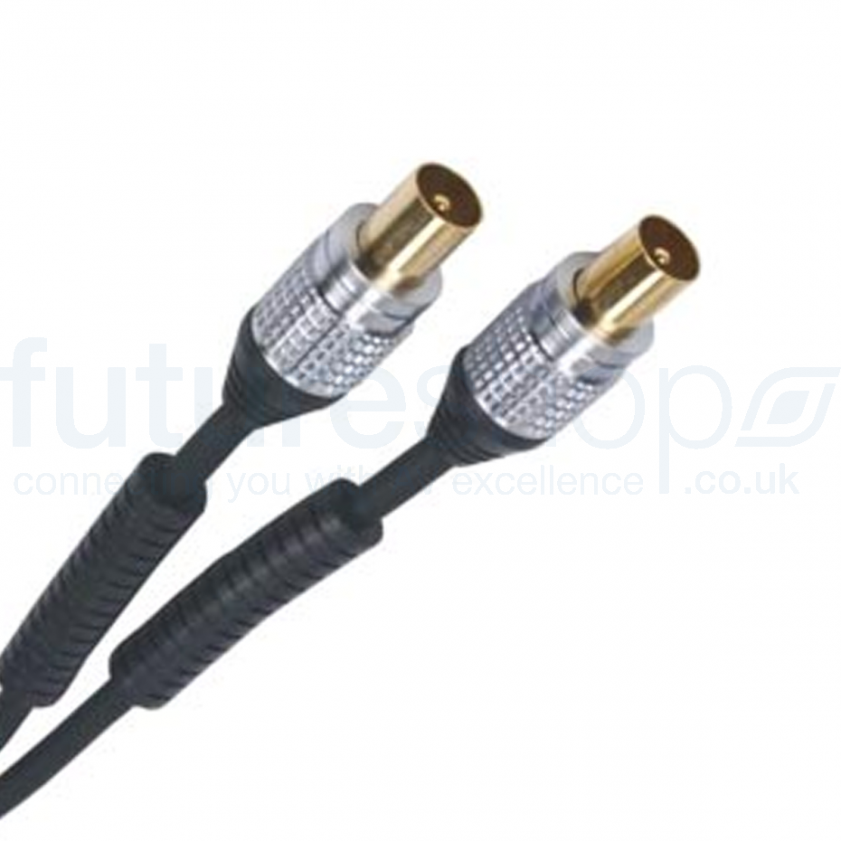 FSUK High Quality HQ-SS5015 Silver Series Male to Female Coax Cable