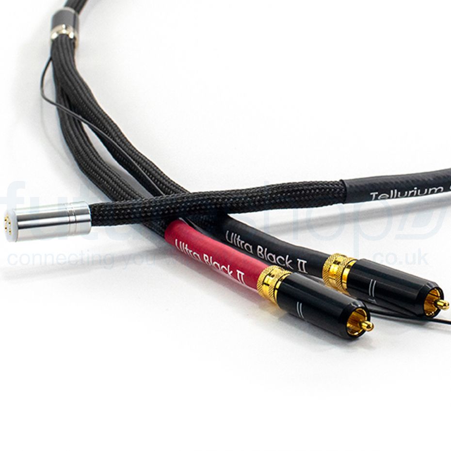 Tellurium Q Ultra Black II Tonearm Cable - DIN to RCA