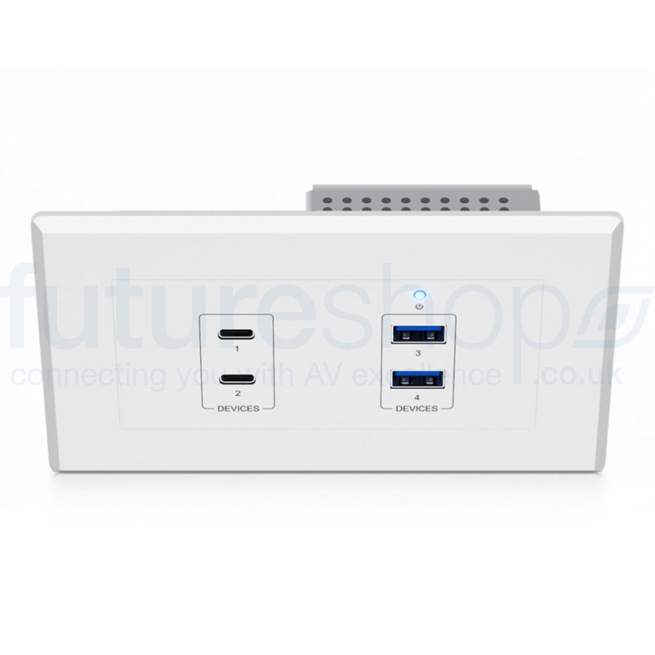 Blustream UEX3D-WP-EU USB 3.2 Gen1 HDBaseT™ Extender EU Wall Plate Device