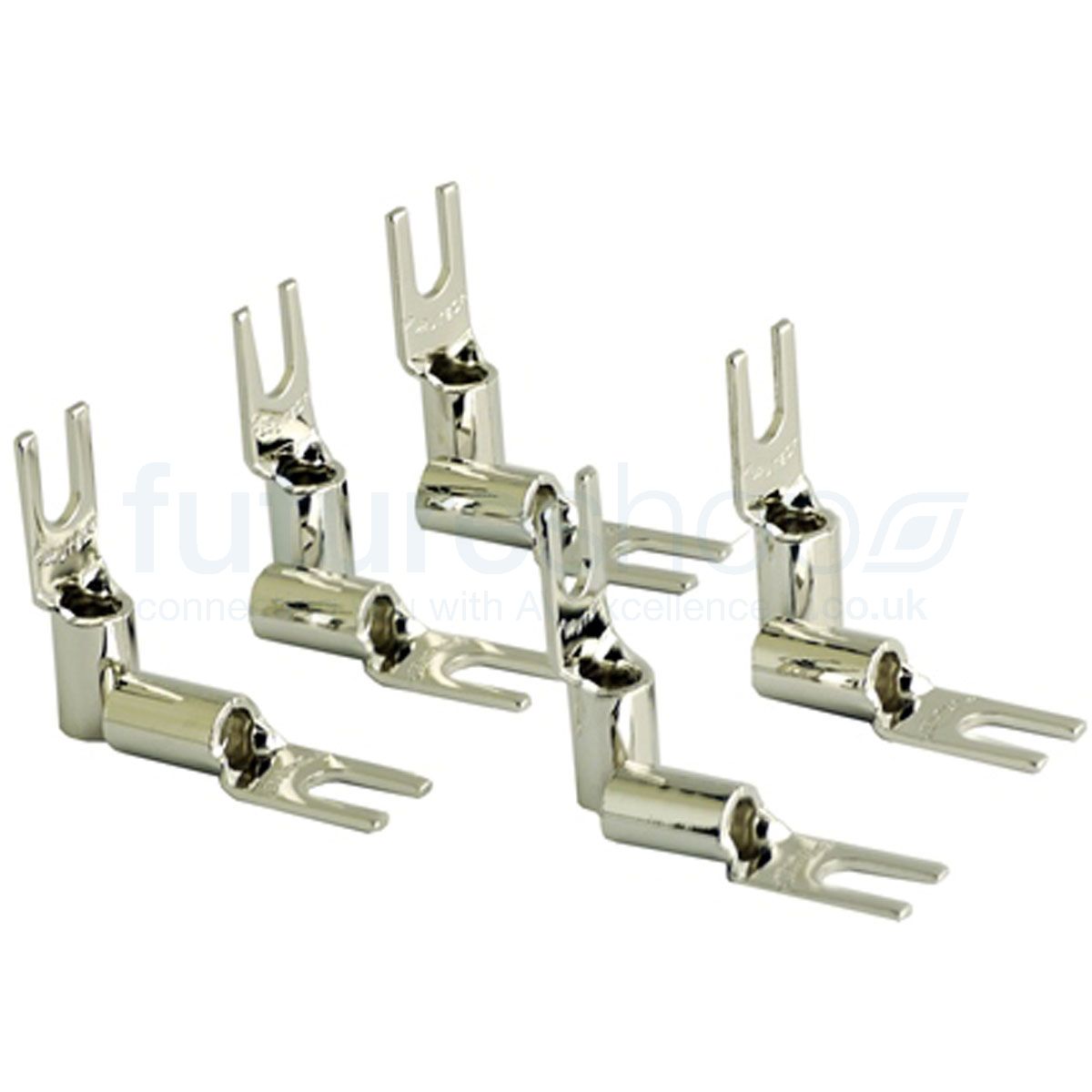 その他 FURUTECH FP-218(R) Spade Type Terminal Furutech FP-209-10 Rhodium plated Spade Terminals - Pack of 10