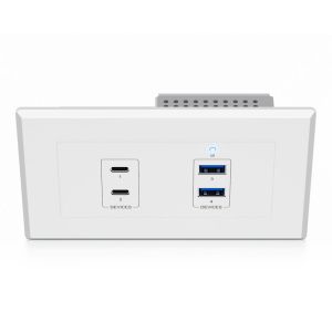 Blustream UEX3D-WP-EU USB 3.2 Gen1 HDBaseT™ Extender EU Wall Plate Device